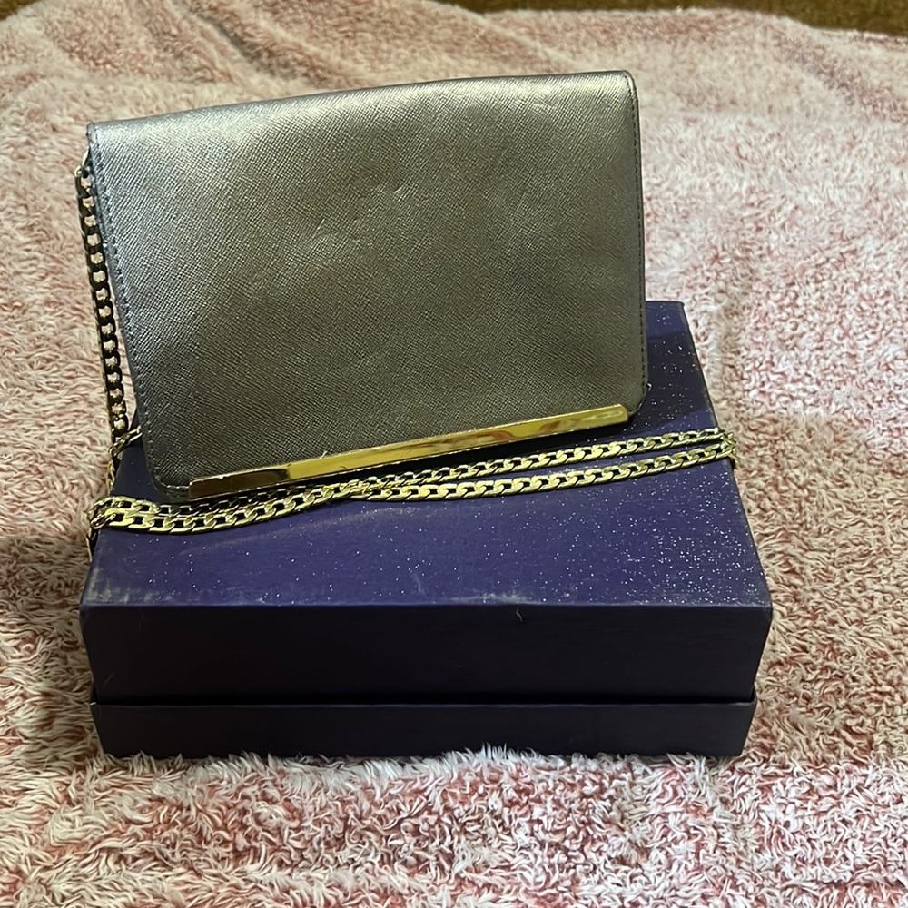 Silver Crossbody Bag